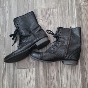 Steve Madden Leather Combat Boots